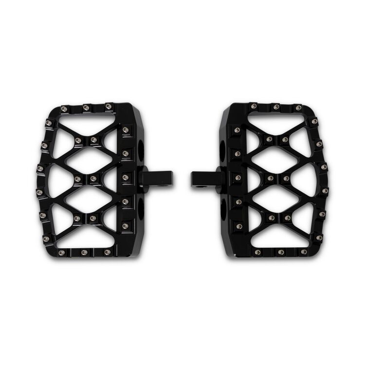 Burly Brand MX-Evolution Mini Passenger Floorboards For Harley