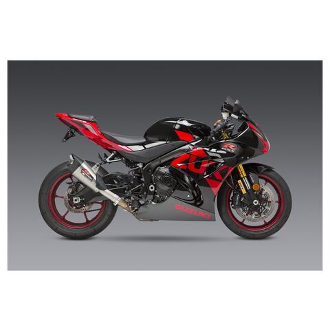 Yoshimura AT2 Street Slip-On Exhaust Suzuki GSXR1000 / R 2017-2025 Stainless Steel/Carbon Fiber [Open Box]