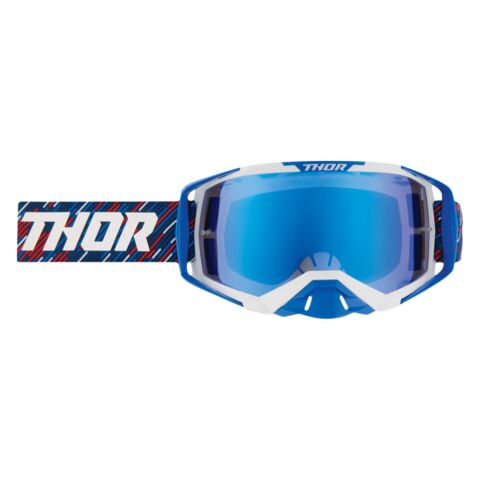 Thor Activate Stripes Goggles - Mirrored Lens