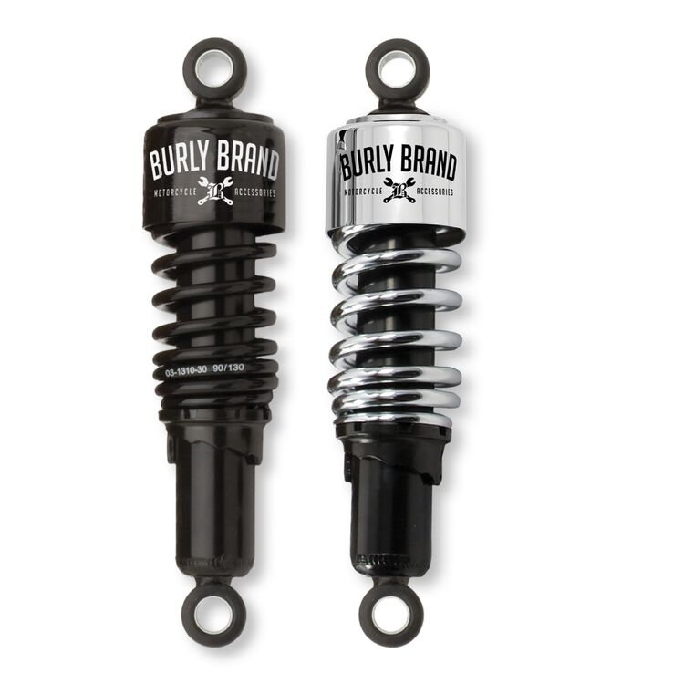 Burly Slammer Shocks For Harley Dyna 1991-2017 Chrome [Open Box]
