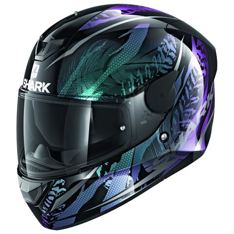 Shark D-Skwal 2 Shigan Helmet (LG) Black/Violet/Glitter / LG [Open Box]