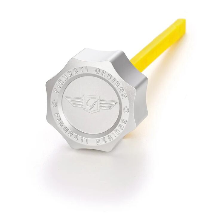 Figurati Designs Performance Aluminum Curved Magnetic Oil Dipstick For Harley