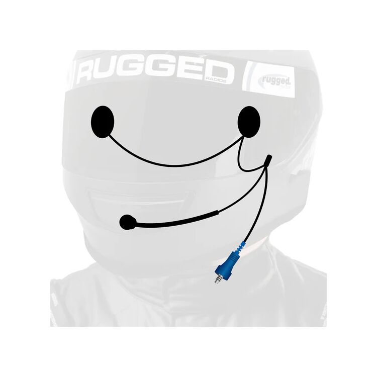 Rugged Radios Rugged Wired Helmet Kit with Alpha Audio Speakers and Mic