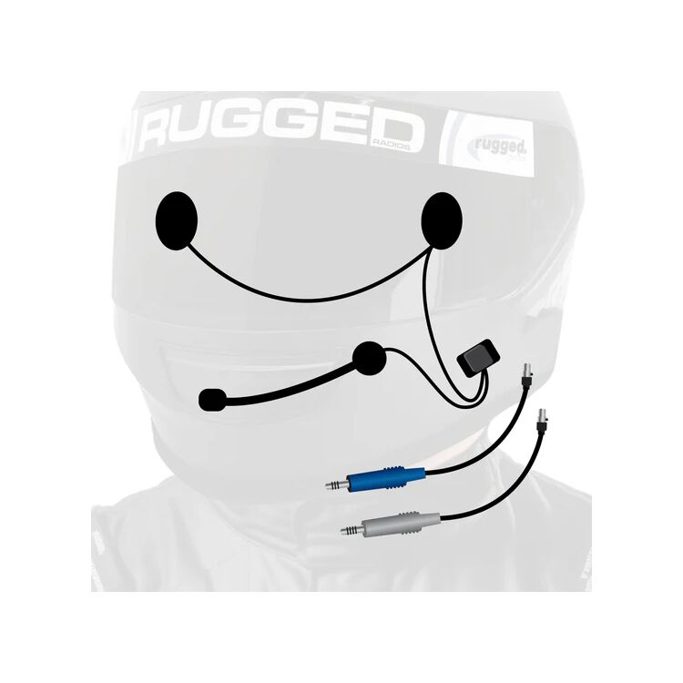 Rugged Radios RUGGED Wired / STX Stereo Helmet Kit with Alpha Audio Speakers and Mic
