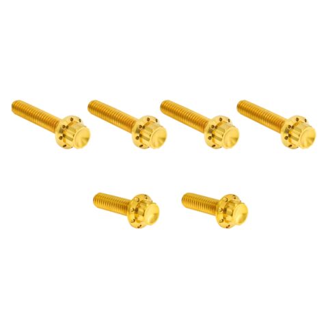 Arlen Ness 12-Point Titanium Transmission Side Cover Bolt Kit For Harley Cable Clutch 2006-2026
