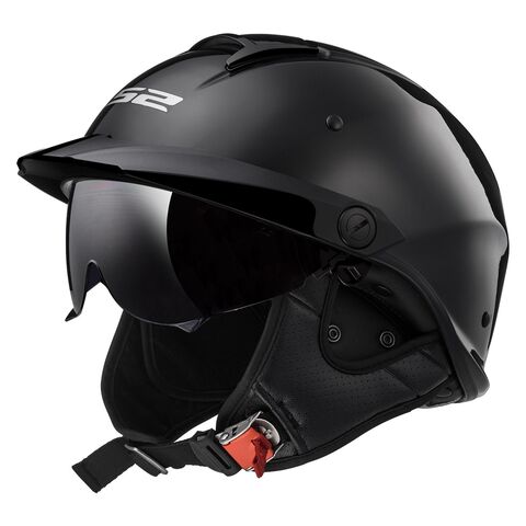 LS2 Rebellion Helmet Black / LG [Open Box]