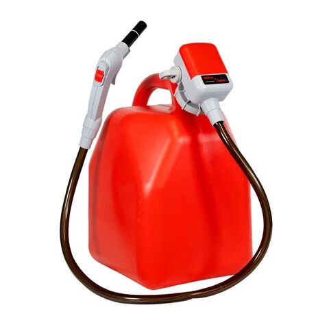 Tera Pump Universal Gas Can Battery Powered Fuel Transfer Pump w/ Power Nozzle TRFA03 [Previously Installed]