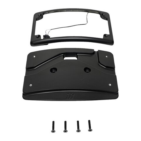 Kodlin USA Curved License Plate Mount Kit For Harley FLHX / FLTRX 2023-2026 Black [Incomplete]