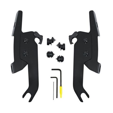 Memphis Shades Fats / Slim / Batwing Trigger-Lock Mount Kit For Harley FLSL 2018-2021 Black [Open Box] Black [Previously Installed]