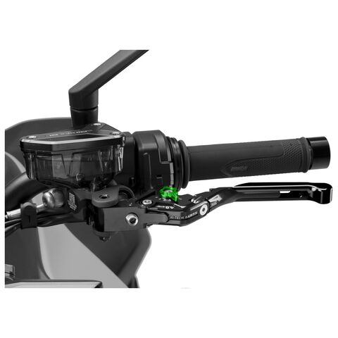 Puig Foldable Extendable Clutch Lever 4.0 Black/Black/Green [Open Box]