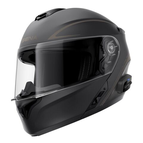 Sena Outrush R Bluetooth Modular Helmet Matte Black / LG [Blemished - Good]