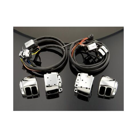 Milwaukee Twins Switch Housing Assembly With Switches For Harley 1996-2007 Chrome [Open Box]