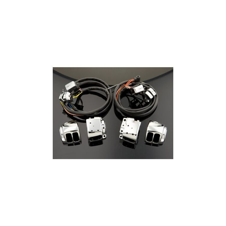 Milwaukee Twins Switch Housing Assembly With Switches For Harley 1996-2007 Chrome [Open Box]