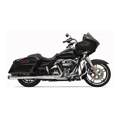 Bassani Crossover Eliminator 2-Into-1 4" Megaphone Slip-On Muffler For Harley Touring 2017-2026 Chrom... [Open Box]