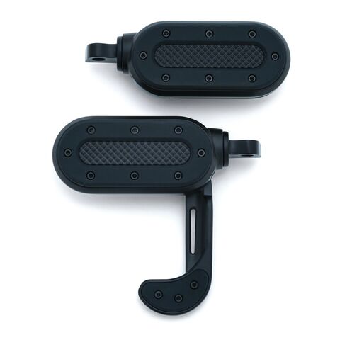 Kuryakyn Heavy Industry Switchblade Footpegs For Harley Black [Previously Installed]