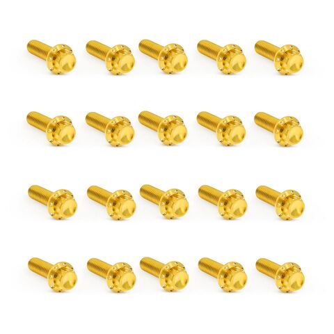 Arlen Ness 12-Point Titanium Rocker Box Bolt Kit For Harley 2017-2026 Gold [Previously Installed]