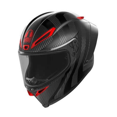 AGV Pista GP RR Intrepido Carbon Helmet Carbon/Black/Red / LG [Incomplete]