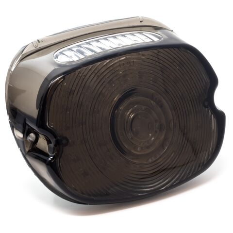 Letric Lighting Co. Slantback LED Taillight w/ Plate Window For Harley 1999-2026 Low Profile Smoke Le... [Open Box]