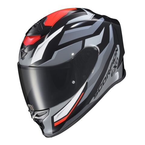 Scorpion EXO-R1 Air Raven Helmet Black/Red/Grey / XL [Blemished - Very Good]