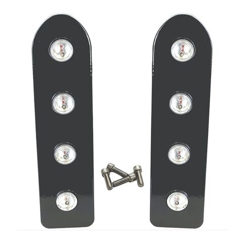 Letric Lighting Co. Deluxe Tombstone Saddlebag Support LEDs For Harley Touring 2014-2024