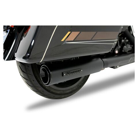 Rinehart 4 1/2" HP45 Slip-On Mufflers For Harley Touring 2017-2026 Midnight Black/Black [Blemished - Very Good]