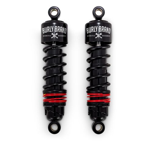 Burly Slammer Plus Shocks For Harley Touring 1984-2025 10 1/2" Length / Black [Previously Installed]