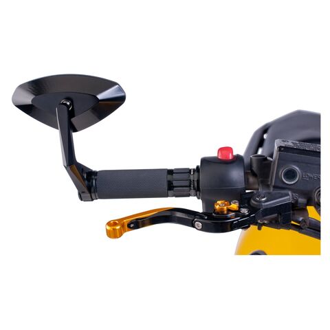 Puig Hi-Tech Type 4 Bar End Mirror Black [Open Box]