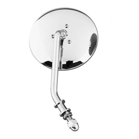 Milwaukee Twins Round Mirror Left / Chrome [Previously Installed]