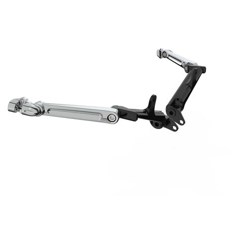 Ciro Frame Mounted Adjustable Highway Peg Mounts For Harley Touring 2009-2026 Standard 4" / Chrome [Open Box]