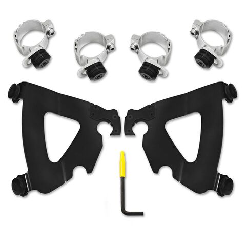 Memphis Shades Road Warrior Trigger Lock Mount Kit For Harley Dyna / Sportster 1973-2021 Black [Previously Installed]