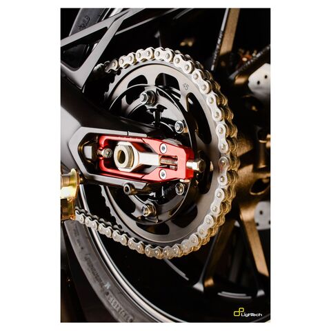 LighTech Chain Adjusters Yamaha FZ-09 / FJ-09 / XSR900 / Tracer 900 Red [Open Box]