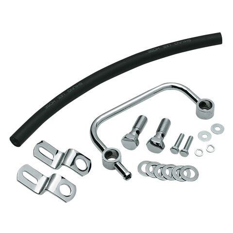 Milwaukee Twins Crankcase Breather Kit For Harley Sportster 1991-2022 Chrome [Open Box]