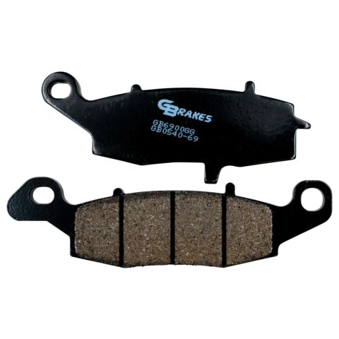 GBrakes Semi-Metallic Front Right Brake Pads GB0540-69