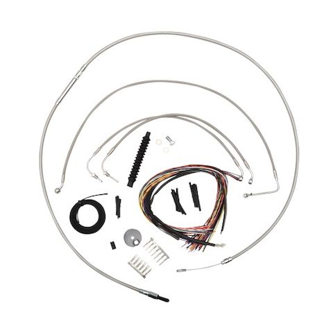 LA Choppers Handlebar Cable Brake Line And Wire Kit For Harley Touring 2023-2026
