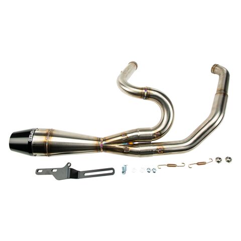 Sawicki Speed Shop Intimidator 2-Into-1 Shorty Exhaust For Harley Softail 2018-2026