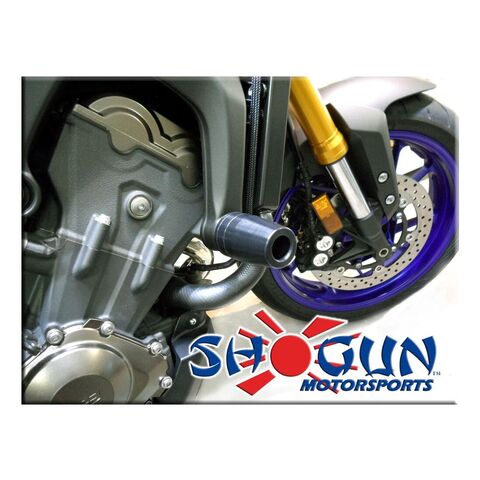Shogun Frame Sliders Yamaha FZ-09 / FJ-09 / XSR900 Black / No-Cut Kit [Open Box] Black / No-Cut Kit [Open Box]