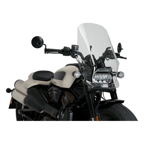 Puig New Generation Touring Windshield For Harley Sportster S 2021-2026 Clear [Open Box] Clear [Open Box]