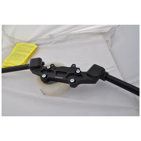 Woodcraft Clip-On Risers w/ Adapter Plate Yamaha FZ-09 / XSR900 1.5" Rise / Black [Previously Installed]