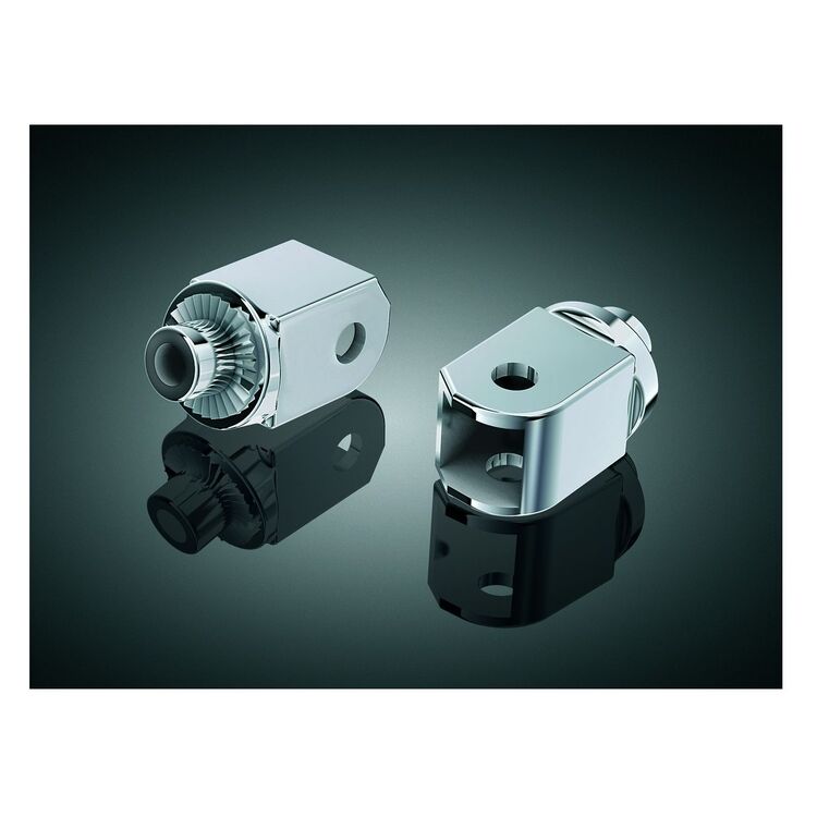 Kuryakyn Front Splined Foot Peg Adapters Honda 1996-2022 Black [Previously Installed]