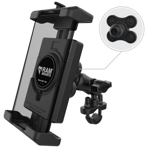 RAM Mounts Quick-Grip Pro XL Handlebar Phone Mount With Vibe-Safe
