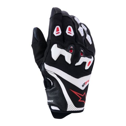 Alpinestars SP-R Pro Gloves Black/White/Bright Red / LG [Blemished - Very Good]