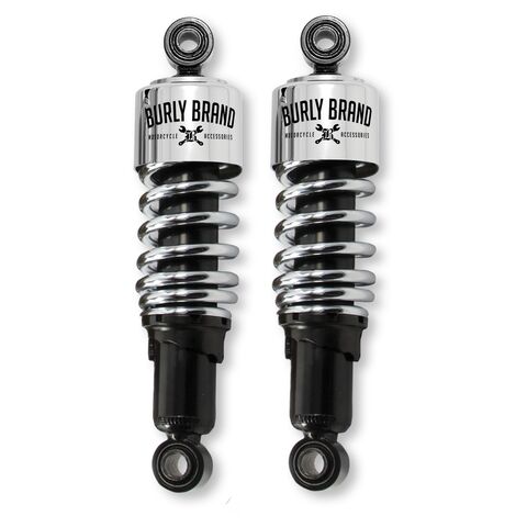 Burly Slammer Shocks For Harley Sportster 2004-2022 Chrome [Open Box]