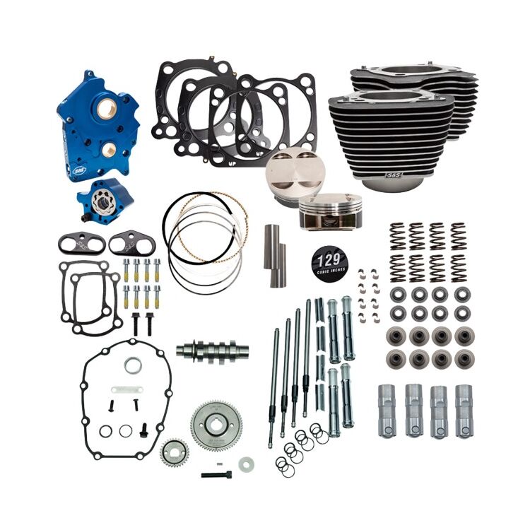 Black w/ Highlighted Fins / Chrome Pushrod Tubes