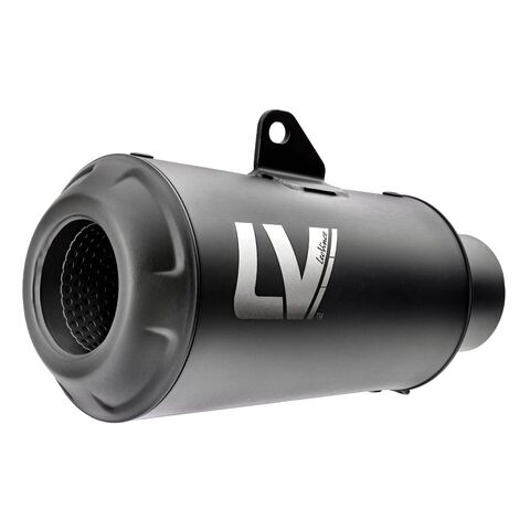 LeoVince LV-10 Slip-On Exhaust Yamaha R3 / MT-03 2015-2026 Full Black Stainless Steel [Demo - Acceptable]