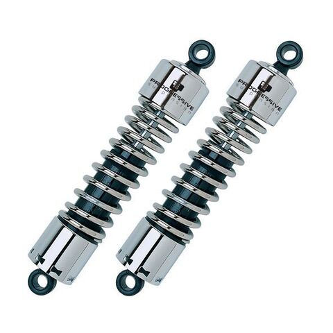 Progressive 412 Shocks For Harley Sportster 2004-2022 Standard 12" / Chrome [Blemished - Very Good]