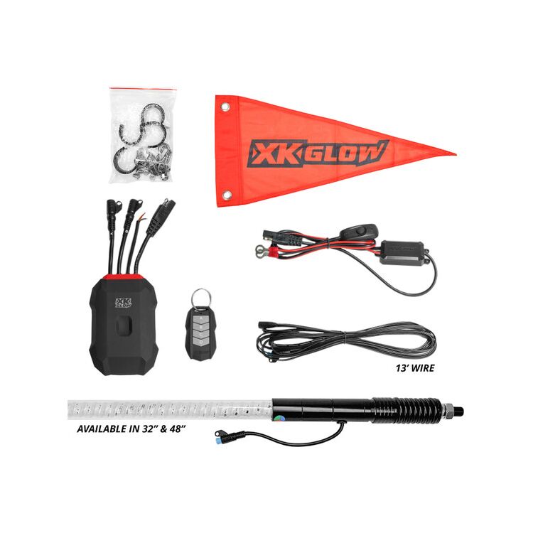 XKGLOW 48" XKMax Advanced App Controlled LED Whip Light 