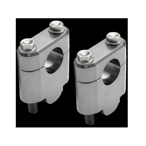 Zeta 7/8" Handlebar Risers 30mm Rise / Silver [Open Box]