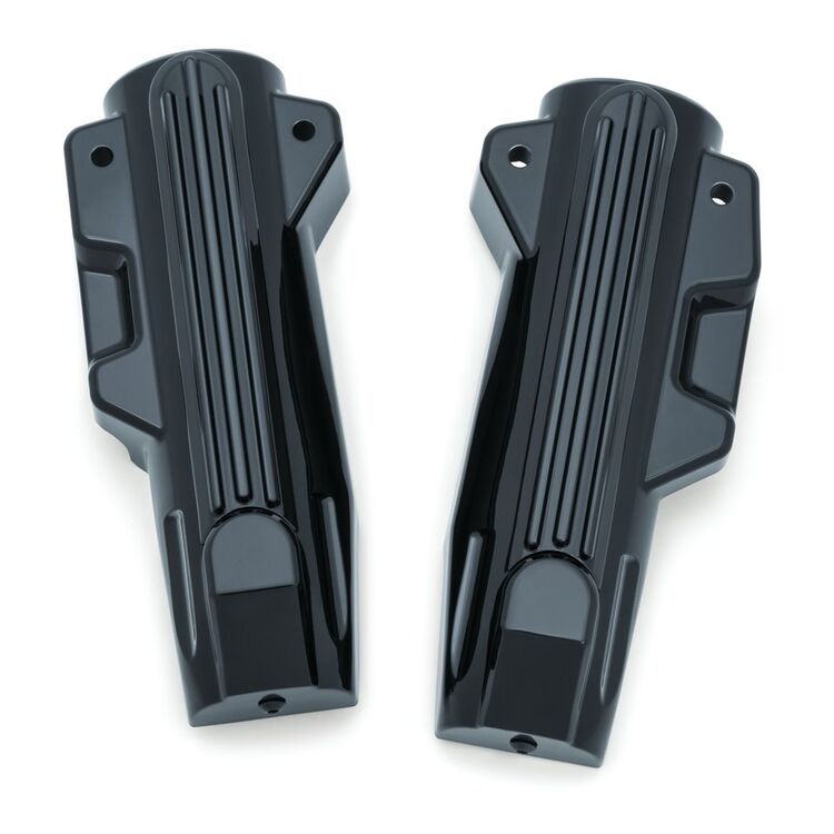 Kuryakyn Lower Fork Covers For Harley Touring 2014-2025 Gloss Black [Previously Installed] Gloss Black [Demo - Acceptable]