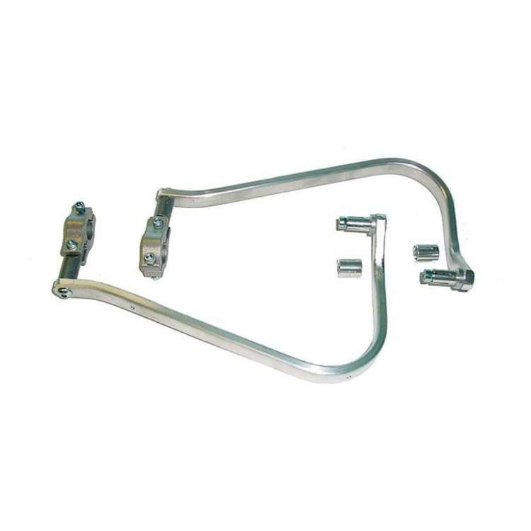 Barkbusters Aluminum Handguard Kit For 7/8" or 1 1/8" Handlebars Silver / 7/8" Bars [Demo - Acceptable]