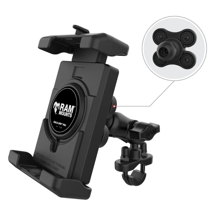 RAM Mounts Quick-Grip Pro Handlebar U-Bolt Mount With Vibe-Safe XL [Blemished - Good]